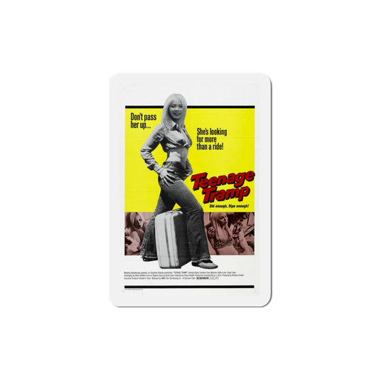 Teenage Tramp 1975 Movie Poster Die-Cut Magnet-3 Inch-The Sticker Space