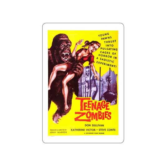 TEENAGE ZOMBIES 1959 Movie Poster STICKER Vinyl Die-Cut Decal-White-The Sticker Space