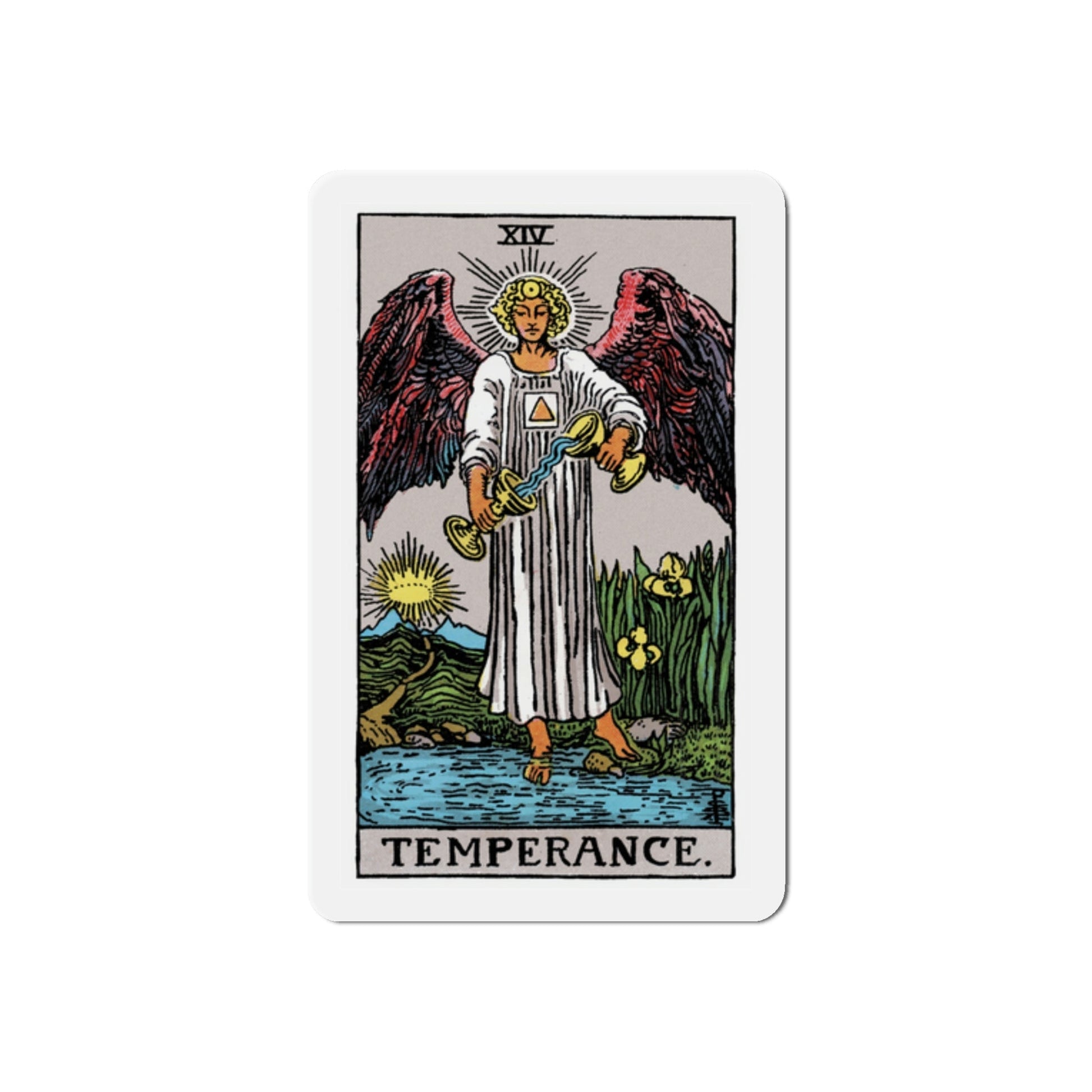 Temperance (Tarot Card) Die-Cut Magnet-2 Inch-The Sticker Space