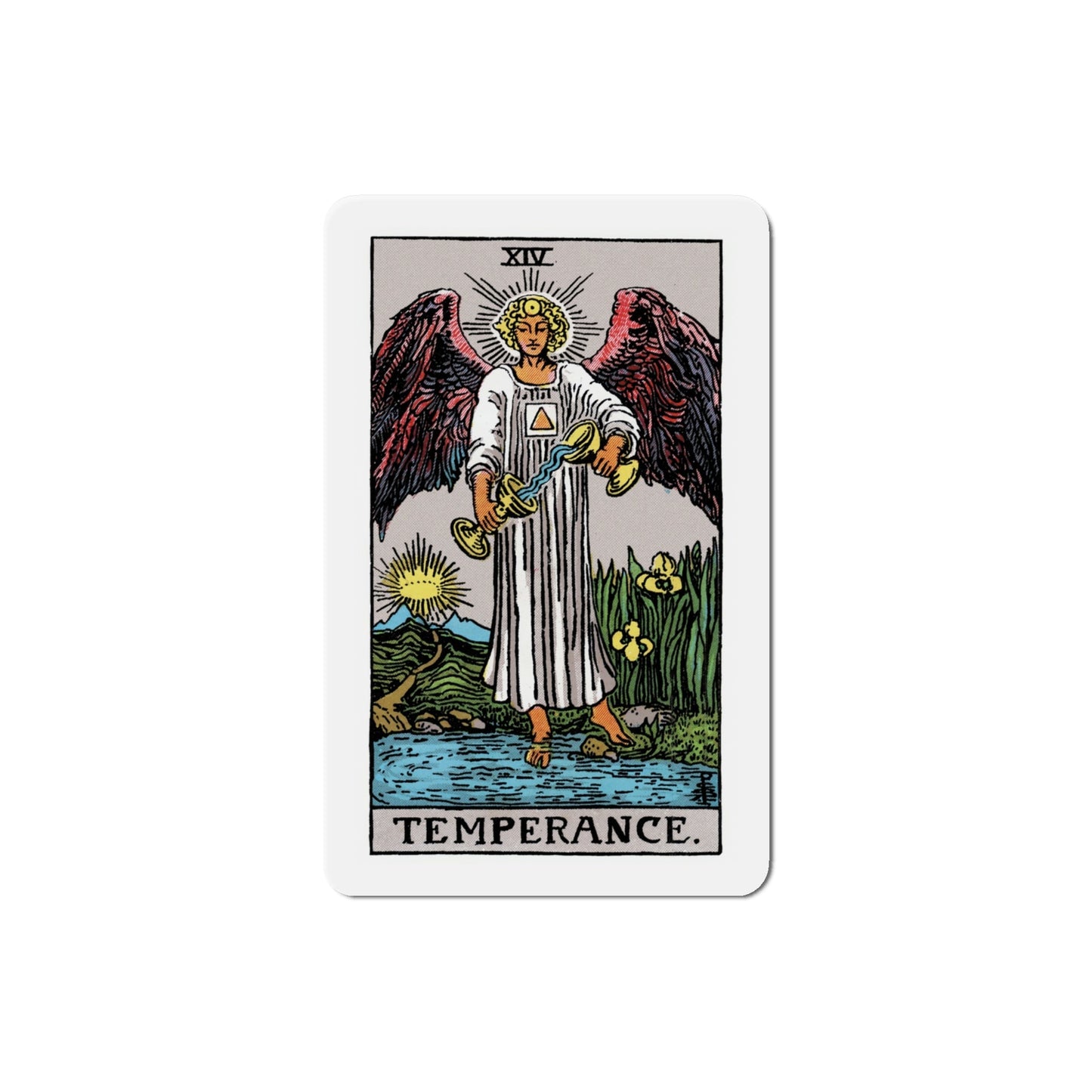 Temperance (Tarot Card) Die-Cut Magnet-4 Inch-The Sticker Space