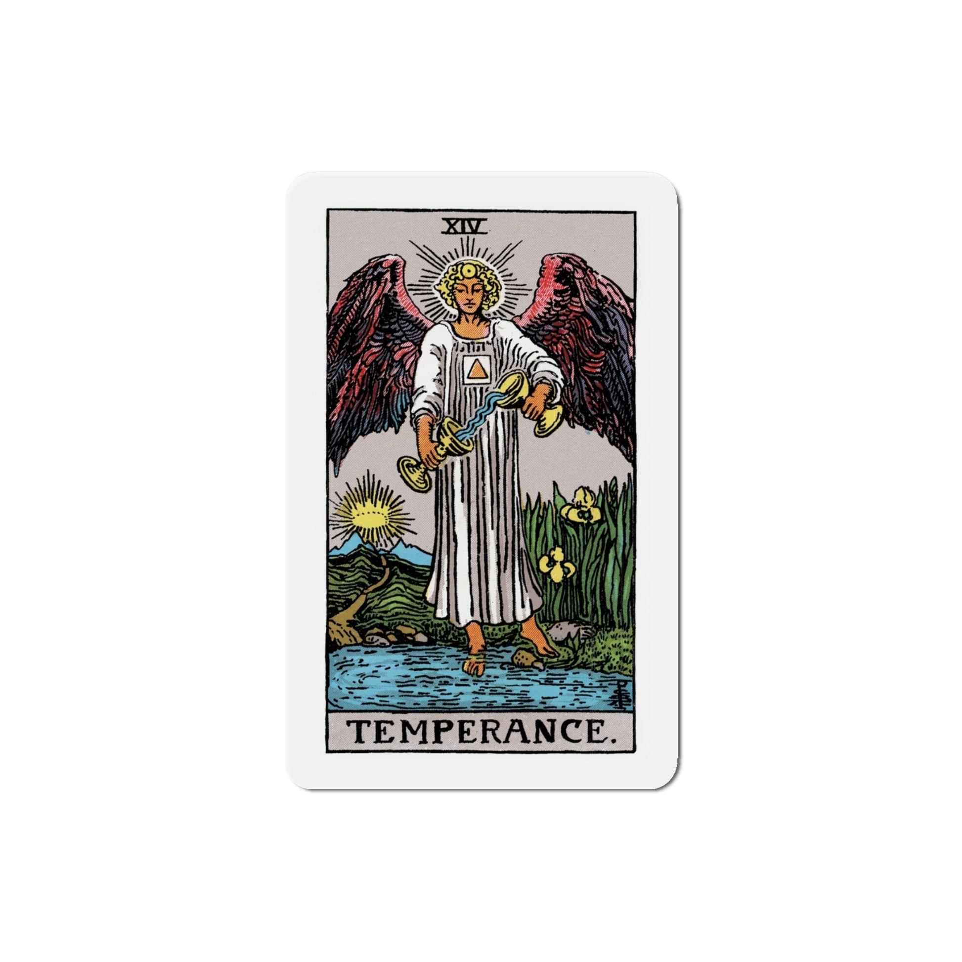 Temperance (Tarot Card) Die-Cut Magnet-4 Inch-The Sticker Space