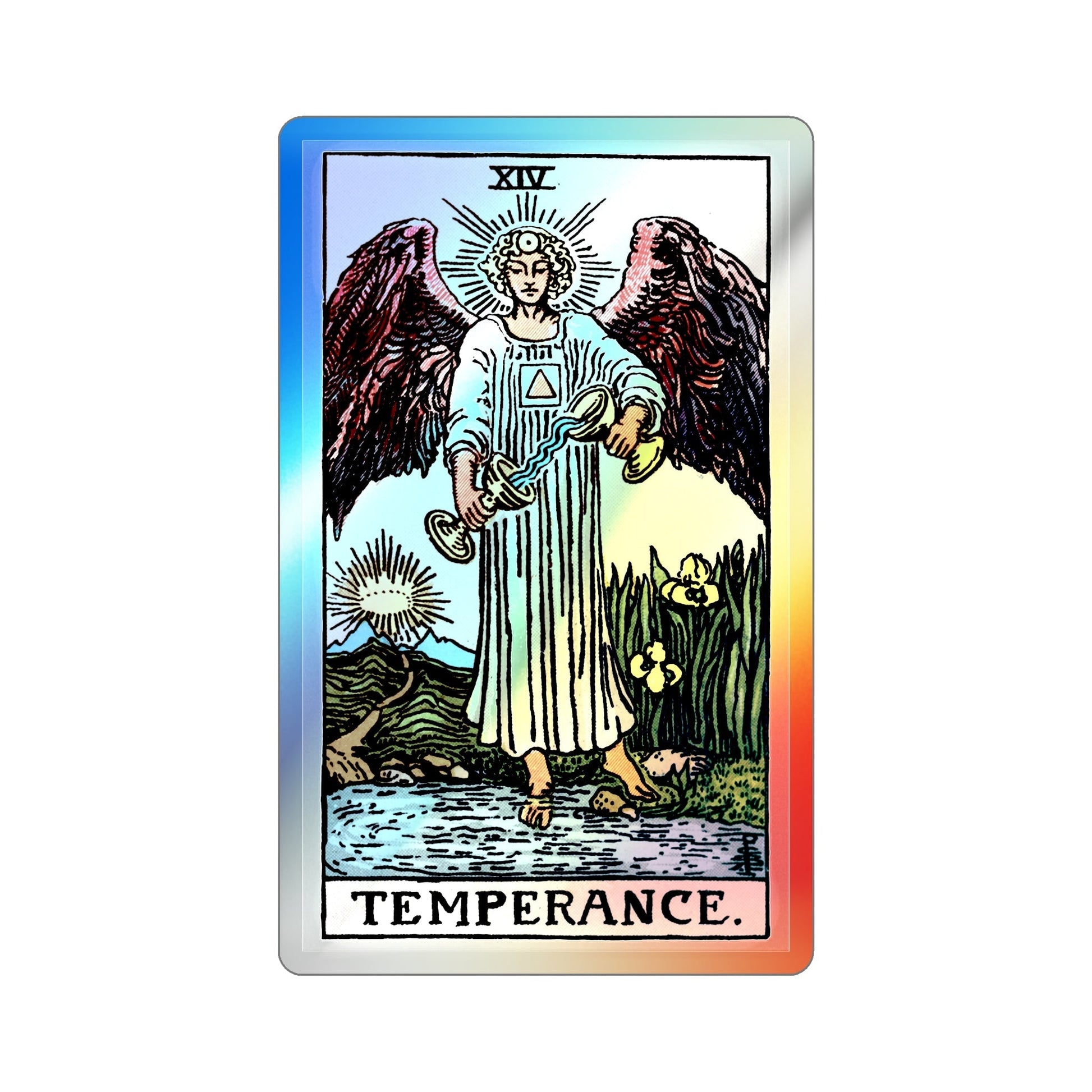 Temperance (Tarot Card) Holographic STICKER Die-Cut Vinyl Decal-3 Inch-The Sticker Space