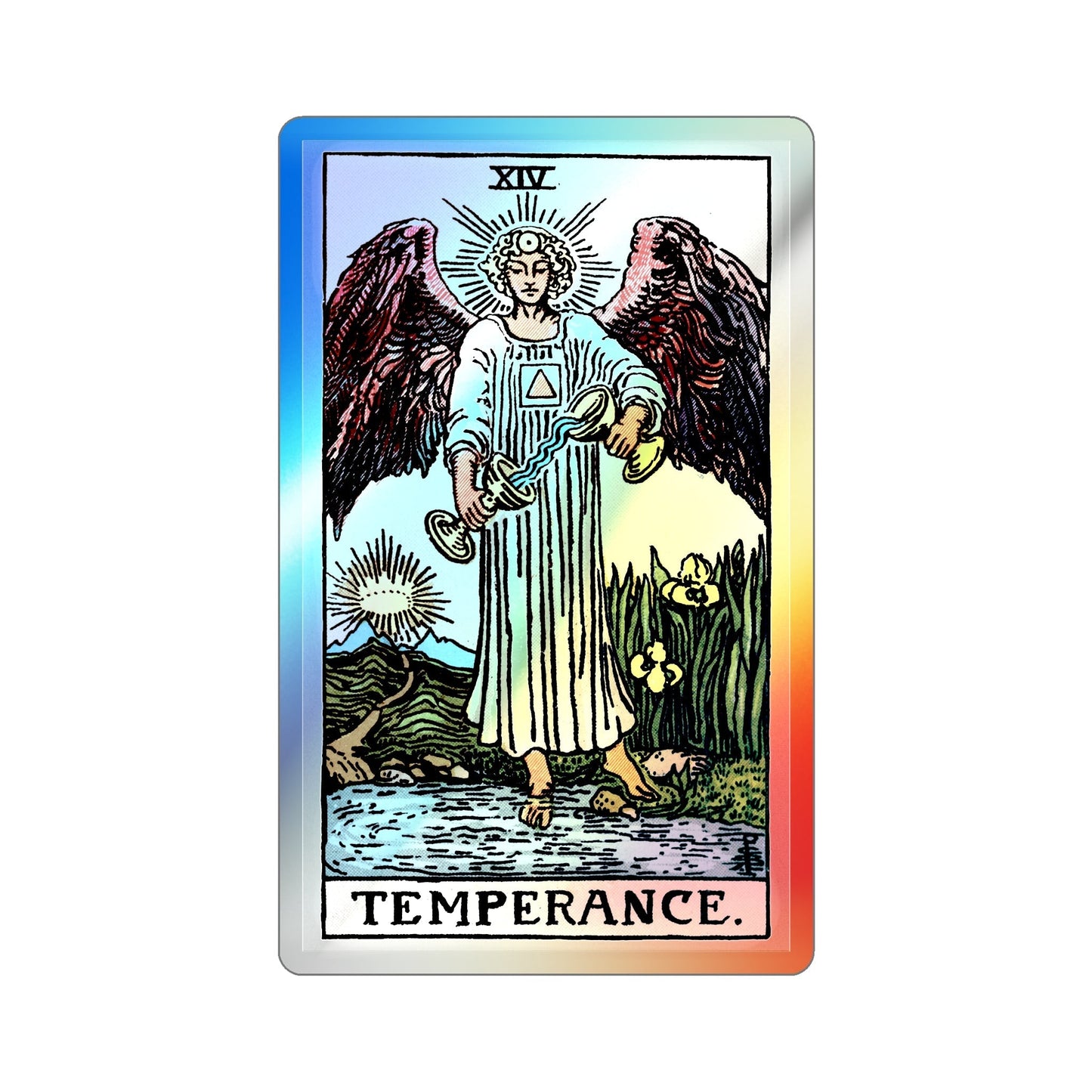 Temperance (Tarot Card) Holographic STICKER Die-Cut Vinyl Decal-5 Inch-The Sticker Space