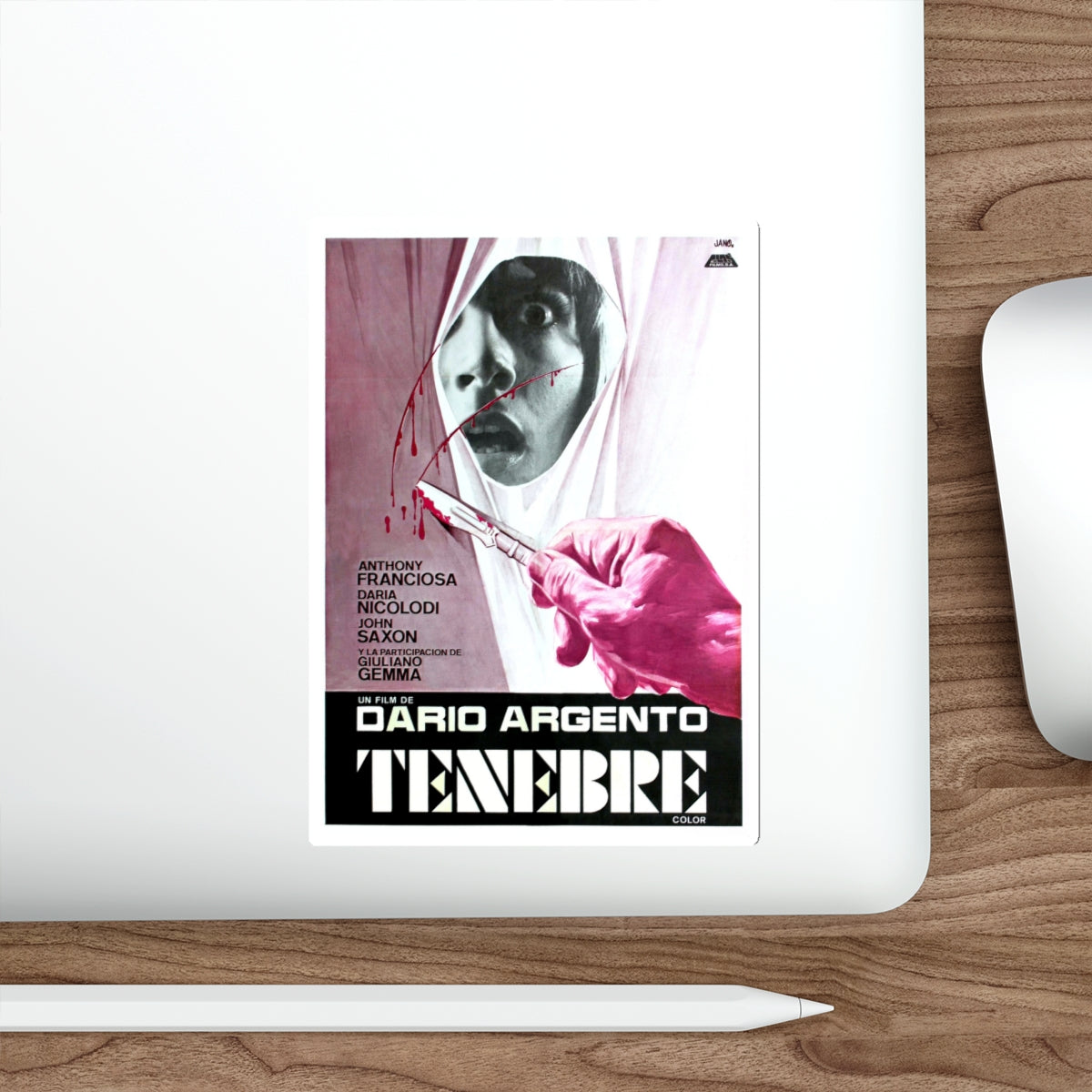 TENEBRE (2) 1982 Movie Poster STICKER Vinyl Die-Cut Decal-The Sticker Space