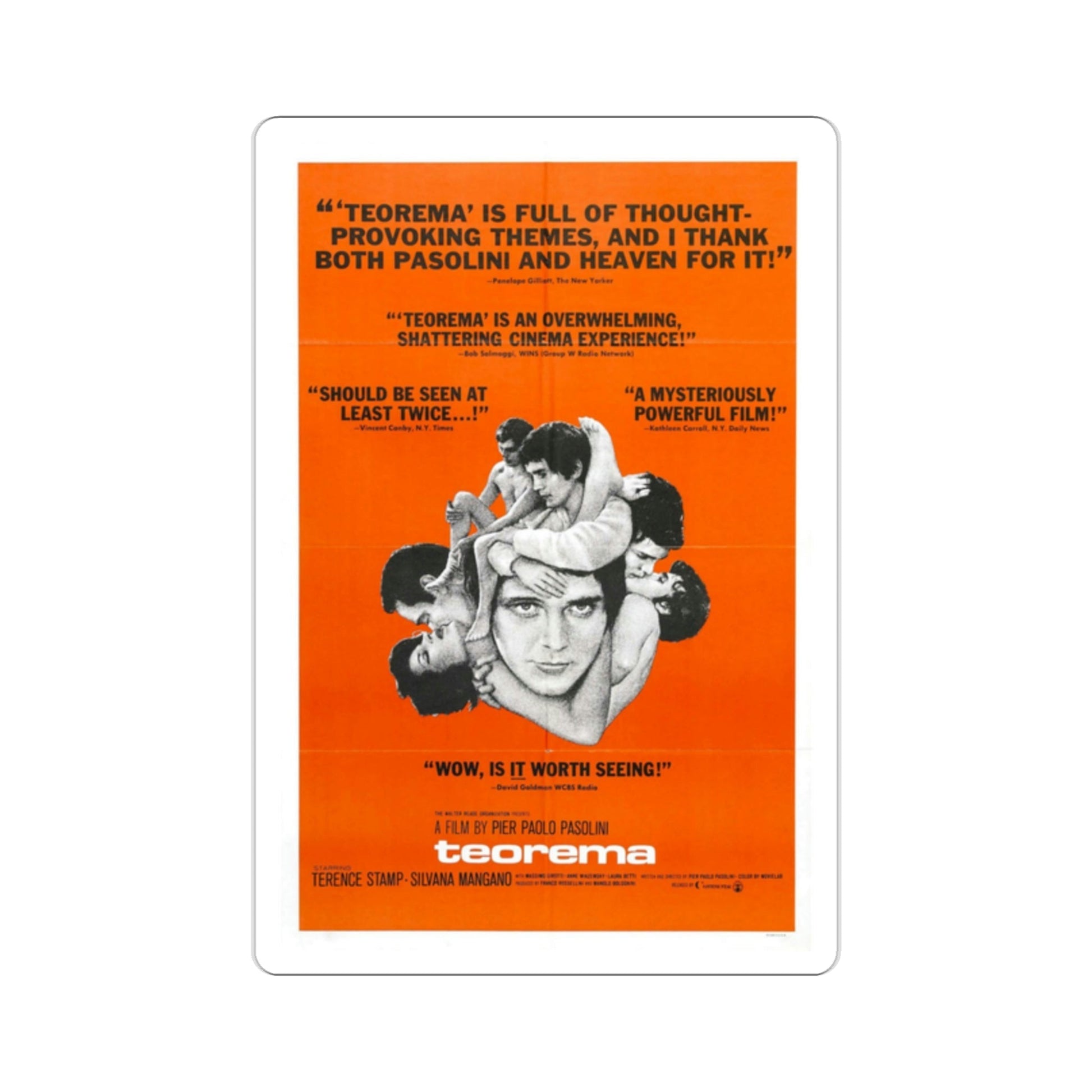 Teorema 1969 Movie Poster STICKER Vinyl Die-Cut Decal-2 Inch-The Sticker Space