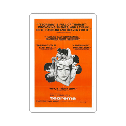 Teorema 1969 Movie Poster STICKER Vinyl Die-Cut Decal-5 Inch-The Sticker Space