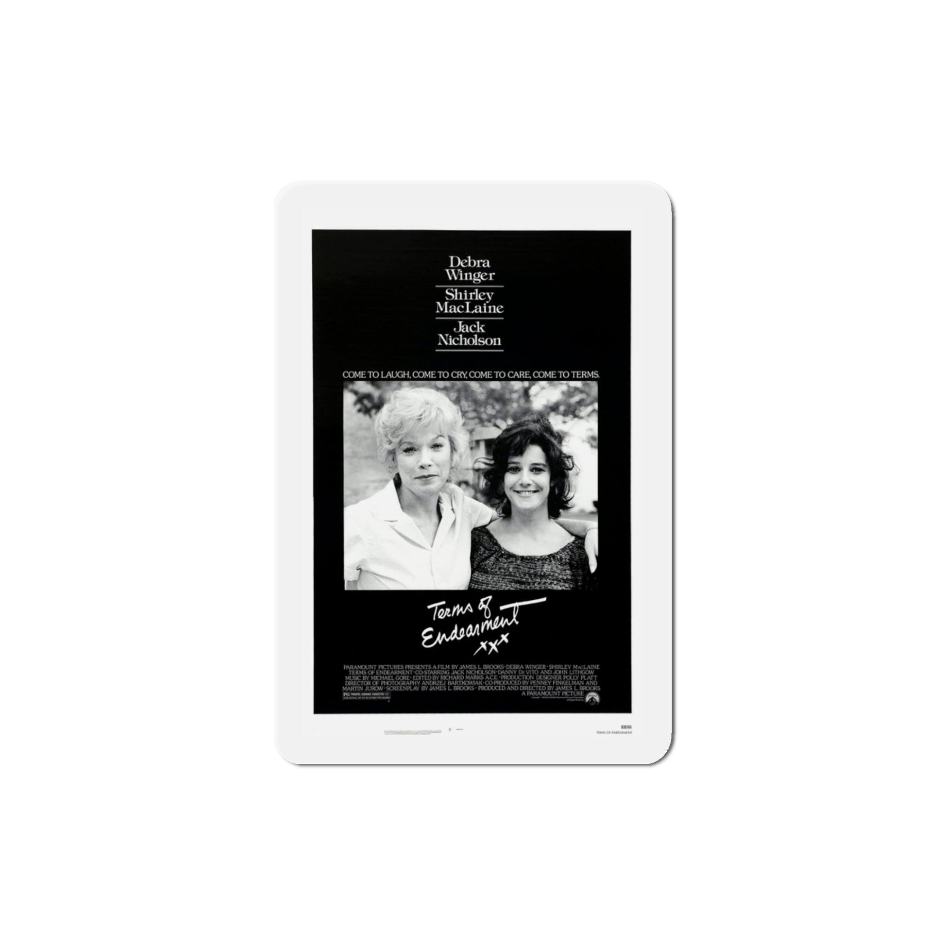 Terms of Endearment 1983 Movie Poster Die-Cut Magnet-3" x 3"-The Sticker Space