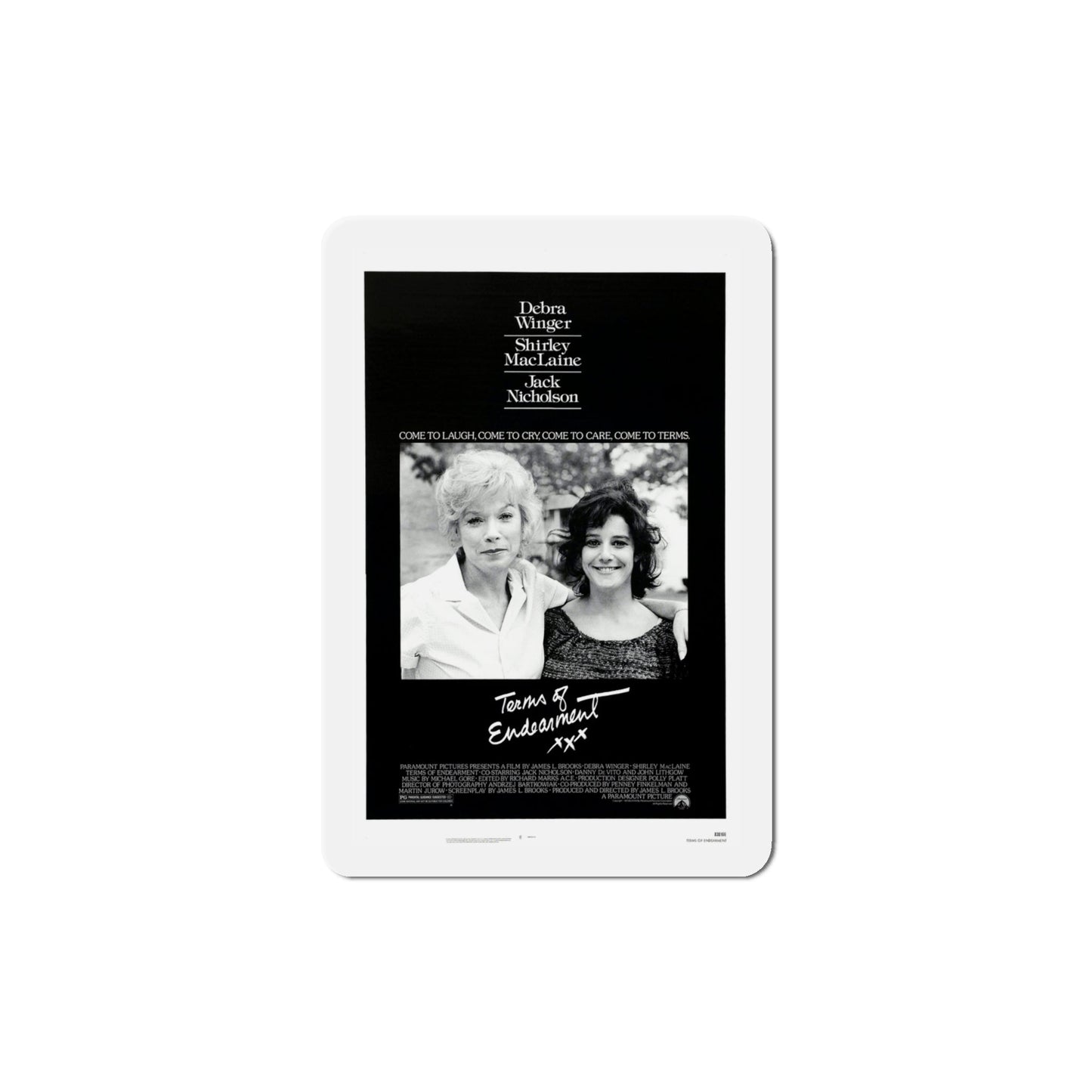 Terms of Endearment 1983 Movie Poster Die-Cut Magnet-4" x 4"-The Sticker Space
