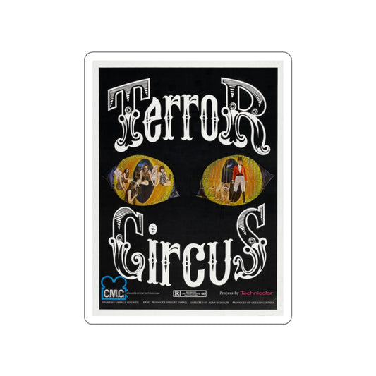 TERROR CIRCUS (BARN OF THE NAKED DEAD) 1973 Movie Poster STICKER Vinyl Die-Cut Decal-White-The Sticker Space