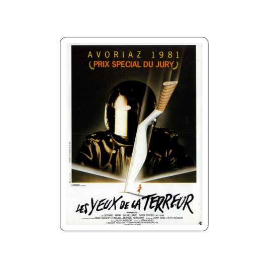 TERROR EYES (FRENCH) 1981 Movie Poster STICKER Vinyl Die-Cut Decal-White-The Sticker Space