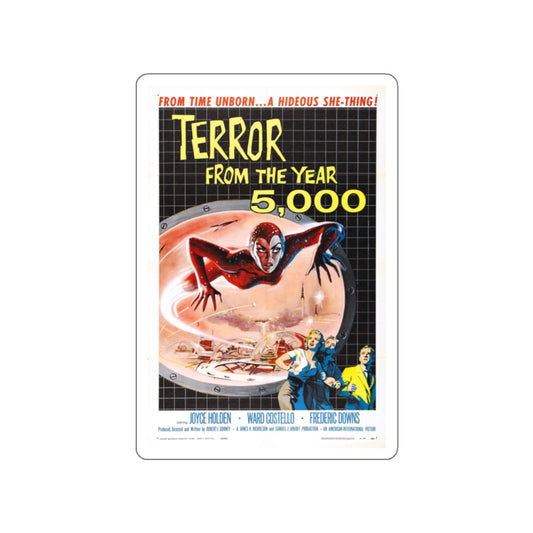 TERROR FROM THE YEAR 5,000 1958 Movie Poster STICKER Vinyl Die-Cut Decal-White-The Sticker Space
