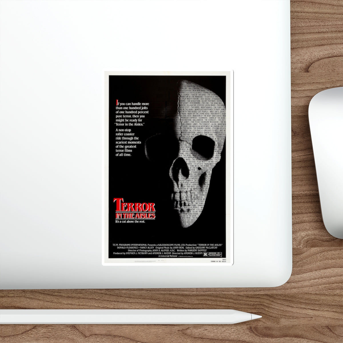 TERROR IN THE AISLES 1984 Movie Poster STICKER Vinyl Die-Cut Decal-The Sticker Space