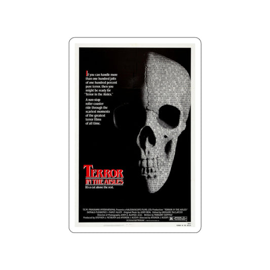 TERROR IN THE AISLES 1984 Movie Poster STICKER Vinyl Die-Cut Decal-White-The Sticker Space