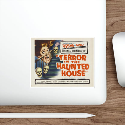 TERROR IN THE HAUNTED HOUSE (2) 1958 Movie Poster STICKER Vinyl Die-Cut Decal-The Sticker Space