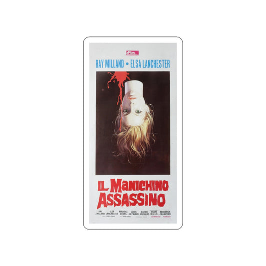 TERROR IN THE WAX MUSEUM (ITALIAN) 1973 Movie Poster STICKER Vinyl Die-Cut Decal-White-The Sticker Space
