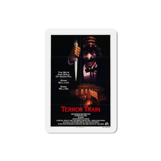 Terror Train 1980 Movie Poster Die-Cut Magnet-2" x 2"-The Sticker Space