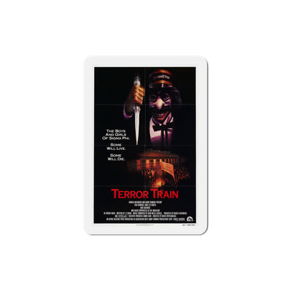 Terror Train 1980 Movie Poster Die-Cut Magnet-3" x 3"-The Sticker Space