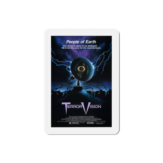 TerrorVision 1986 Movie Poster Die-Cut Magnet-2" x 2"-The Sticker Space