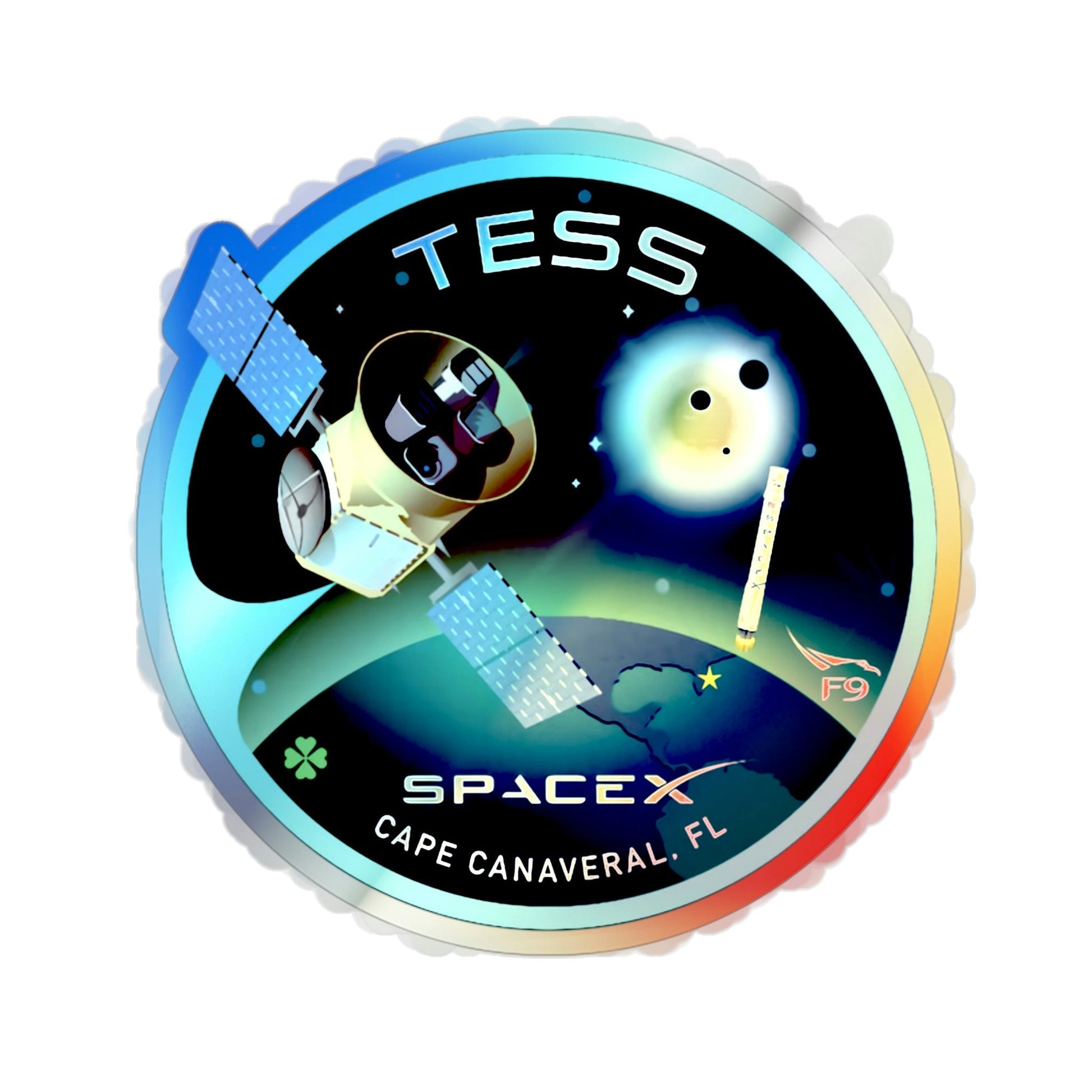 TESS (SpaceX) Holographic STICKER Die-Cut Vinyl Decal-2 Inch-The Sticker Space
