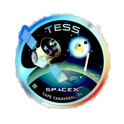 TESS (SpaceX) Holographic STICKER Die-Cut Vinyl Decal-5 Inch-The Sticker Space