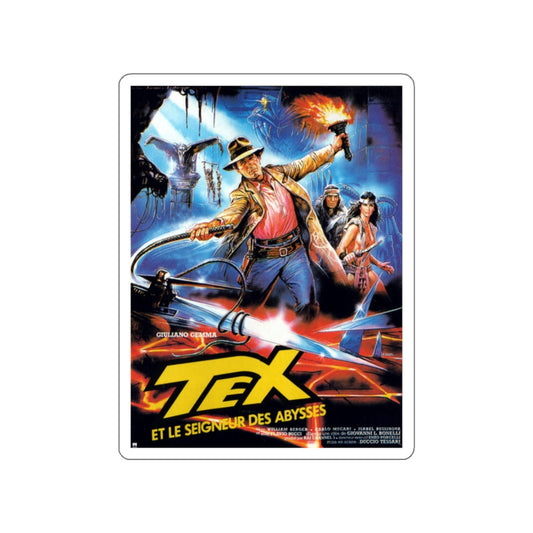 TEX AND THE LORD OF THE DEEP 1985 Movie Poster STICKER Vinyl Die-Cut Decal-White-The Sticker Space