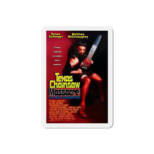 Texas Chainsaw Massacre The Next Generation 1994 Movie Poster Die-Cut Magnet-2" x 2"-The Sticker Space