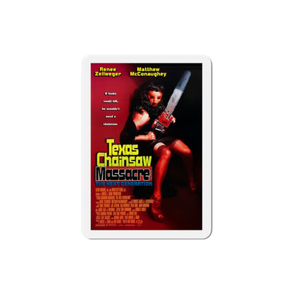 Texas Chainsaw Massacre The Next Generation 1994 Movie Poster Die-Cut Magnet-3" x 3"-The Sticker Space