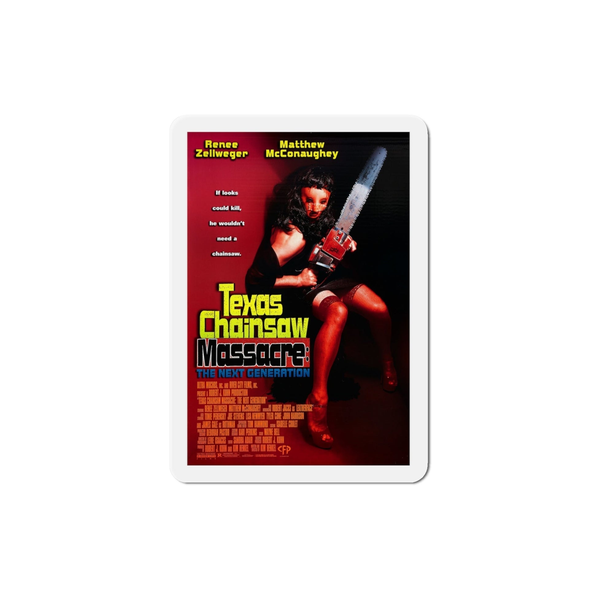 Texas Chainsaw Massacre The Next Generation 1994 Movie Poster Die-Cut Magnet-4" x 4"-The Sticker Space