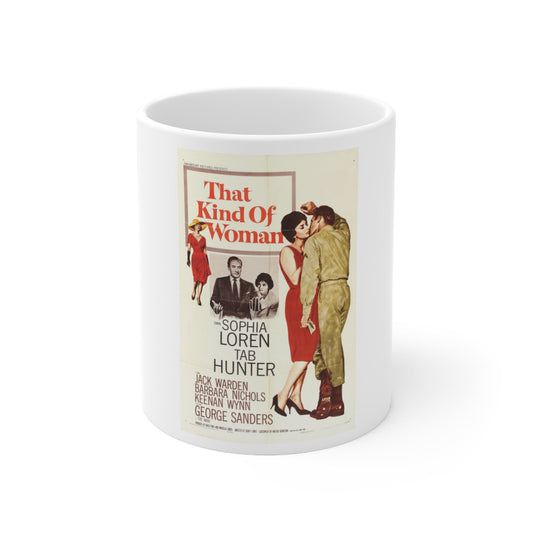That Kind of Woman 1959 Movie Poster - White Coffee Cup 11oz-11oz-The Sticker Space