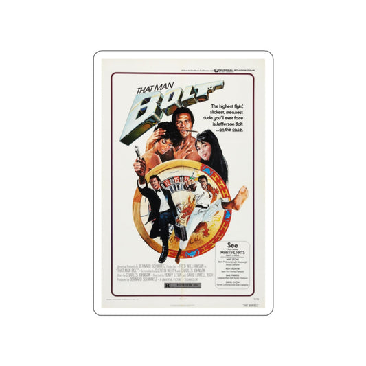 THAT MAN BOLT 1973 Movie Poster STICKER Vinyl Die-Cut Decal-White-The Sticker Space