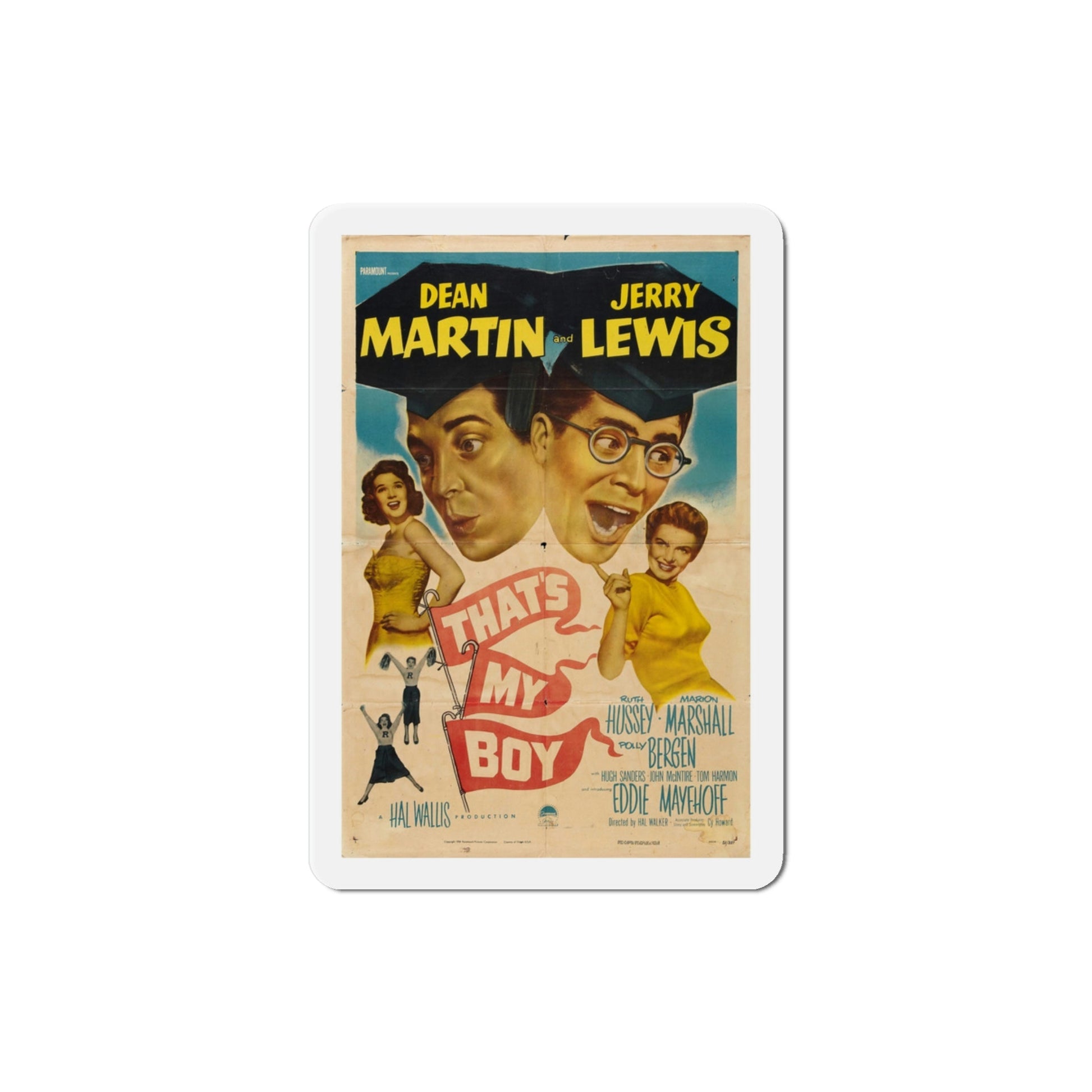 Thats My Boy 1951 Movie Poster Die-Cut Magnet-3 Inch-The Sticker Space