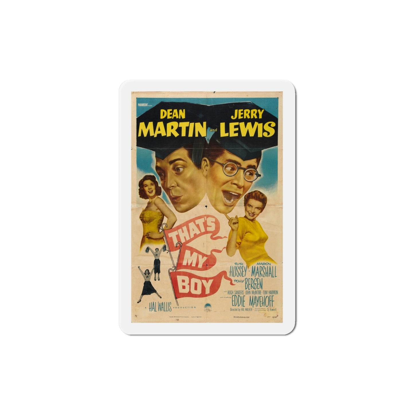 Thats My Boy 1951 Movie Poster Die-Cut Magnet-4 Inch-The Sticker Space
