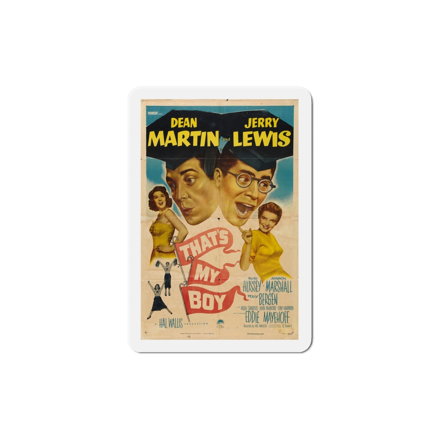 Thats My Boy 1951 Movie Poster Die-Cut Magnet-5 Inch-The Sticker Space