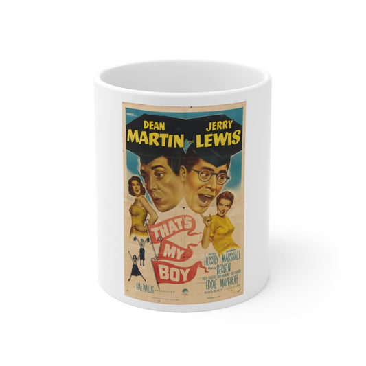 Thats My Boy 1951 Movie Poster - White Coffee Cup 11oz-11oz-The Sticker Space