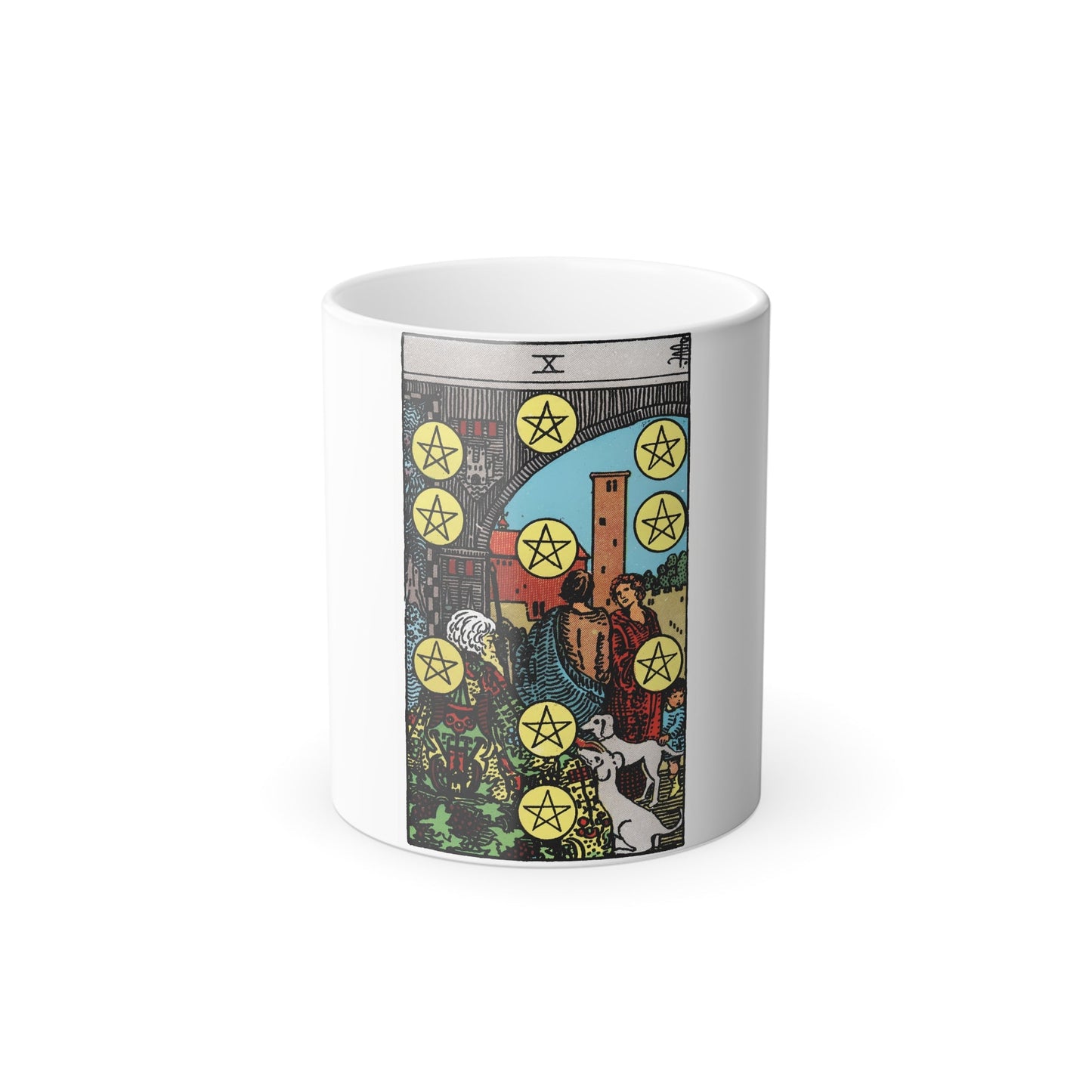 The 10 of Pentacles (Tarot Card) Color Changing Mug 11oz-11oz-The Sticker Space
