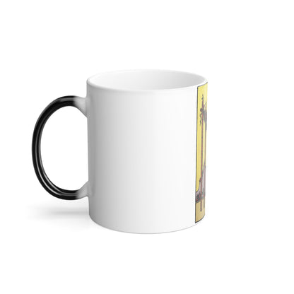The 4 of Wands (Tarot Card) Color Changing Mug 11oz-11oz-The Sticker Space