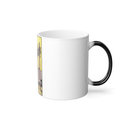 The 4 of Wands (Tarot Card) Color Changing Mug 11oz-11oz-The Sticker Space