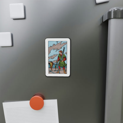 The 5 of Swords (Tarot Card) Die-Cut Magnet-The Sticker Space