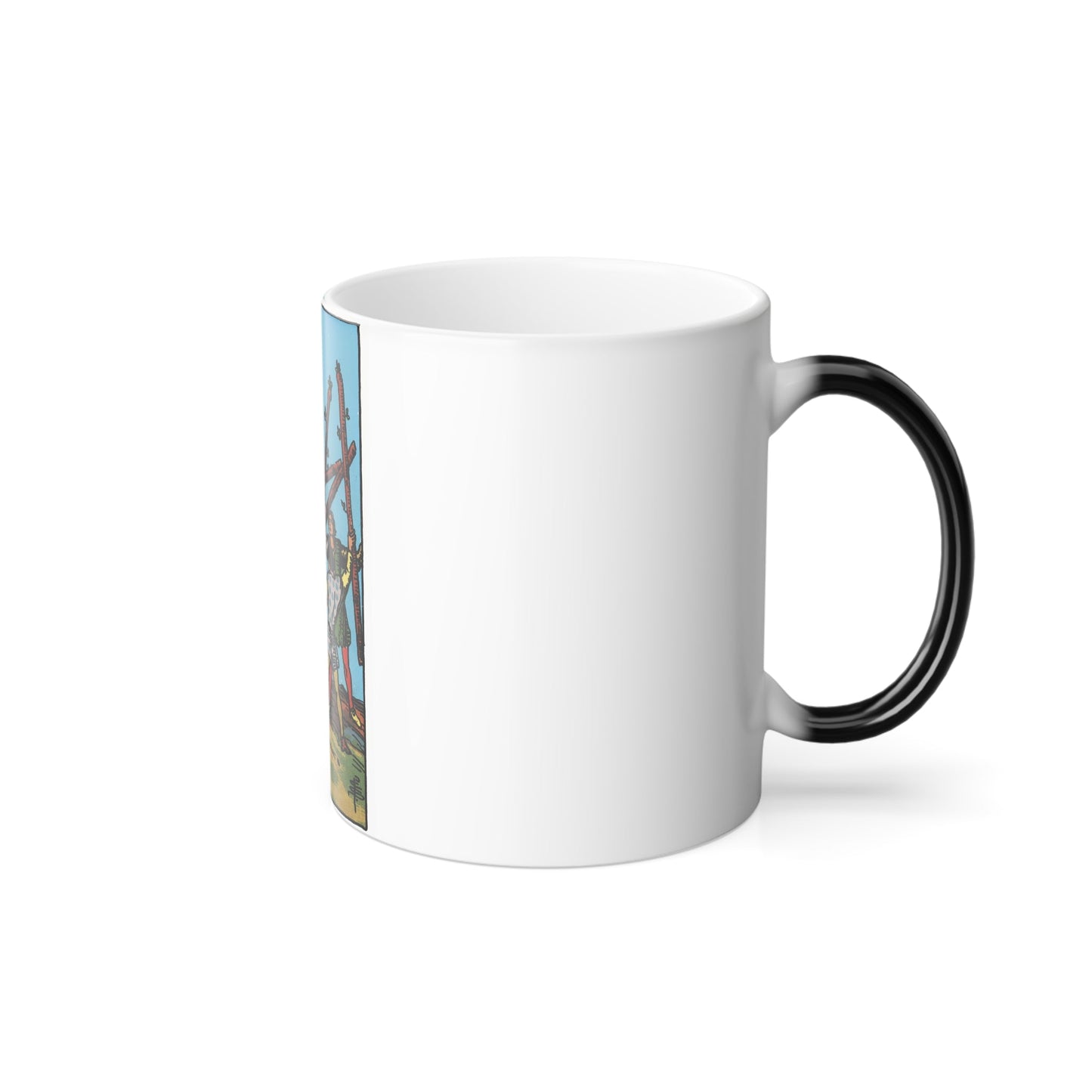 The 5 of Wands (Tarot Card) Color Changing Mug 11oz-11oz-The Sticker Space