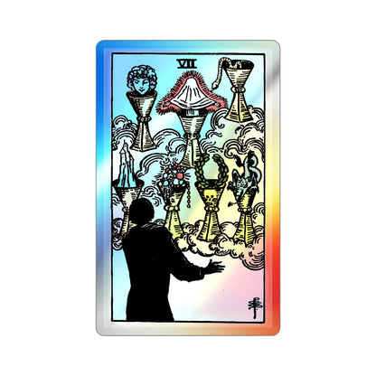The 7 of Cups (Tarot Card) Holographic STICKER Die-Cut Vinyl Decal-3 Inch-The Sticker Space