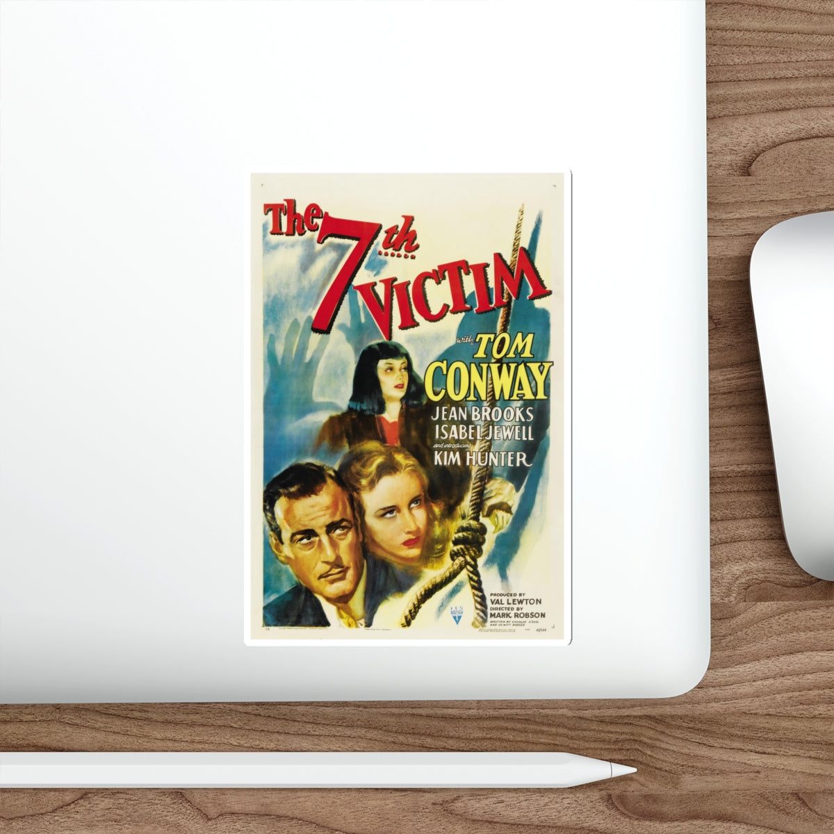 THE 7TH VICTIM 1943 Movie Poster STICKER Vinyl Die-Cut Decal-The Sticker Space