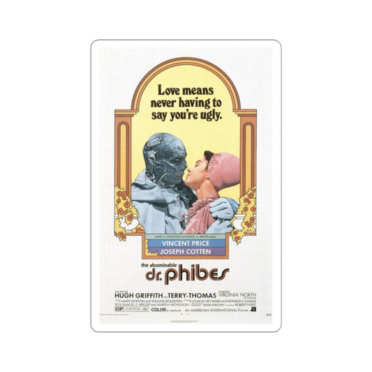 The Abominable Dr Phibes 1971 Movie Poster STICKER Vinyl Die-Cut Decal-2 Inch-The Sticker Space