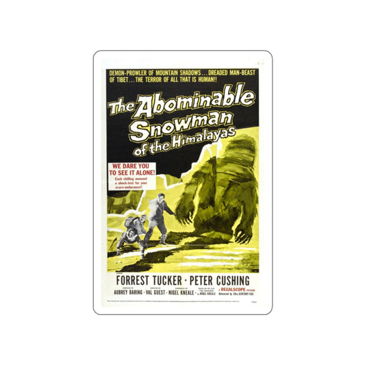 THE ABOMINABLE SNOWMAN 1957 Movie Poster STICKER Vinyl Die-Cut Decal-White-The Sticker Space