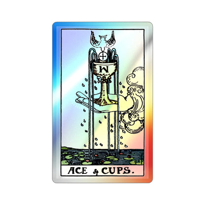 The Ace of Cups (Tarot Card) Holographic STICKER Die-Cut Vinyl Decal-2 Inch-The Sticker Space