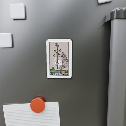 The Ace of Wands (Tarot Card) Die-Cut Magnet-The Sticker Space