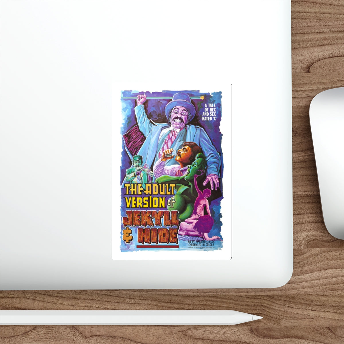 THE ADULT VERSION OF JEKYLL AND HIDE 1971 Movie Poster STICKER Vinyl Die-Cut Decal-The Sticker Space
