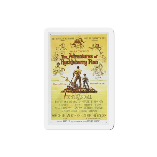 The Adventures of Huckleberry Finn 1960 Movie Poster Die-Cut Magnet-2 Inch-The Sticker Space
