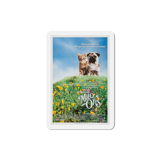 The Adventures of Milo and Otis 1989 Movie Poster Die-Cut Magnet-3" x 3"-The Sticker Space
