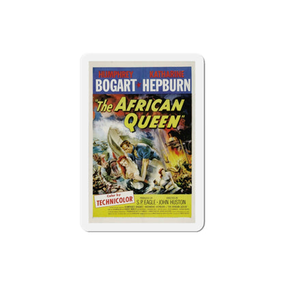 The African Queen 1951 Movie Poster Die-Cut Magnet-3 Inch-The Sticker Space