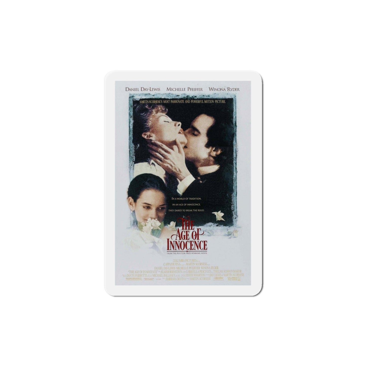 The Age of Innocence 1993 Movie Poster Die-Cut Magnet-4" x 4"-The Sticker Space